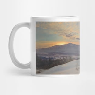 Sunset Across the Hudson Valley, Winter by Frederic Edwin Church Mug